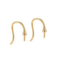 Wholesale 925 Sterling Silver Accessories Earrings Pearl Empty Tray Ear Hook for Jewelry Making