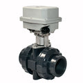 BSP/NPT A550 50Nm PPO Actuator Electric 2 1/2inch DN65 UPVC Motorized Valve Ball Valve