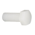 PP White M8*10-8*100 Corrosion Resistant Acid and Alkali Resistant Hexagon Head Plastic Screws Plastic Screws Insulated Screws