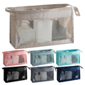 Mesh Bag Transparent Makeup and Toiletries Bag Large Capacity Transparent Portable Storage Bag