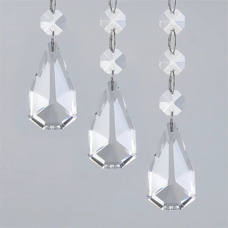 Wholesale Various Styles clear Crystal Glass Drops Prisms Pendants for Sun Catcher and Chandelier Drop