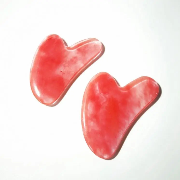 2026 Gua Sha Scraping Massage Tool Pink U Shape Guasha Board Facial Massager Traditional Scraper Tool gua sha watermelon Quartz