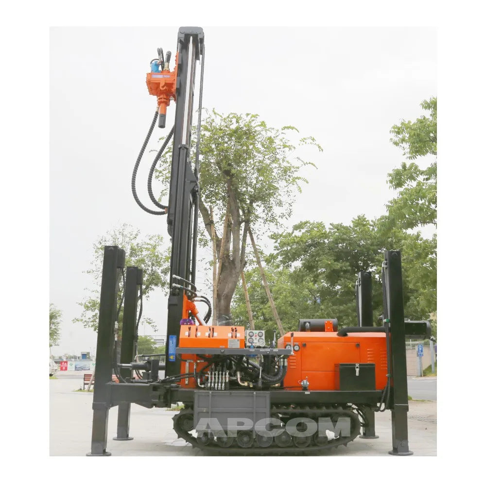 Hydraulic Swivel Water Well Drill Rig 600m 700m 800m Drilling Rig Diesel Borehole Equipment Crawler Water Well Drilling Rig