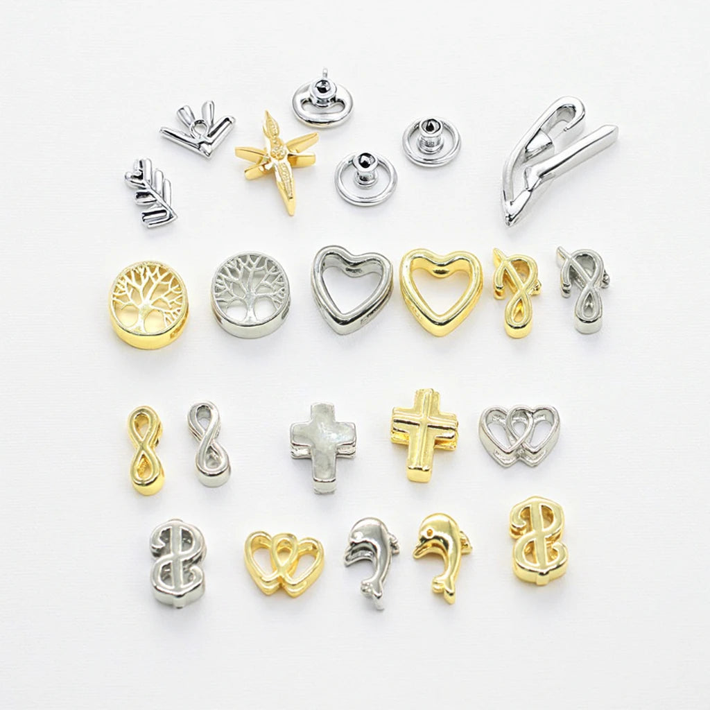 No Tarnish Brass Charm Tree of Life Heart Cross Infinity Charm for DIY Necklace Bracelet Bag Watch Accessories