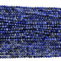 Wholesale Natural Sodalite Faceted Stone Beads Cutting Loose 2mm 3mm 4mm Necklace Crystal Beads for Jewelry Making
