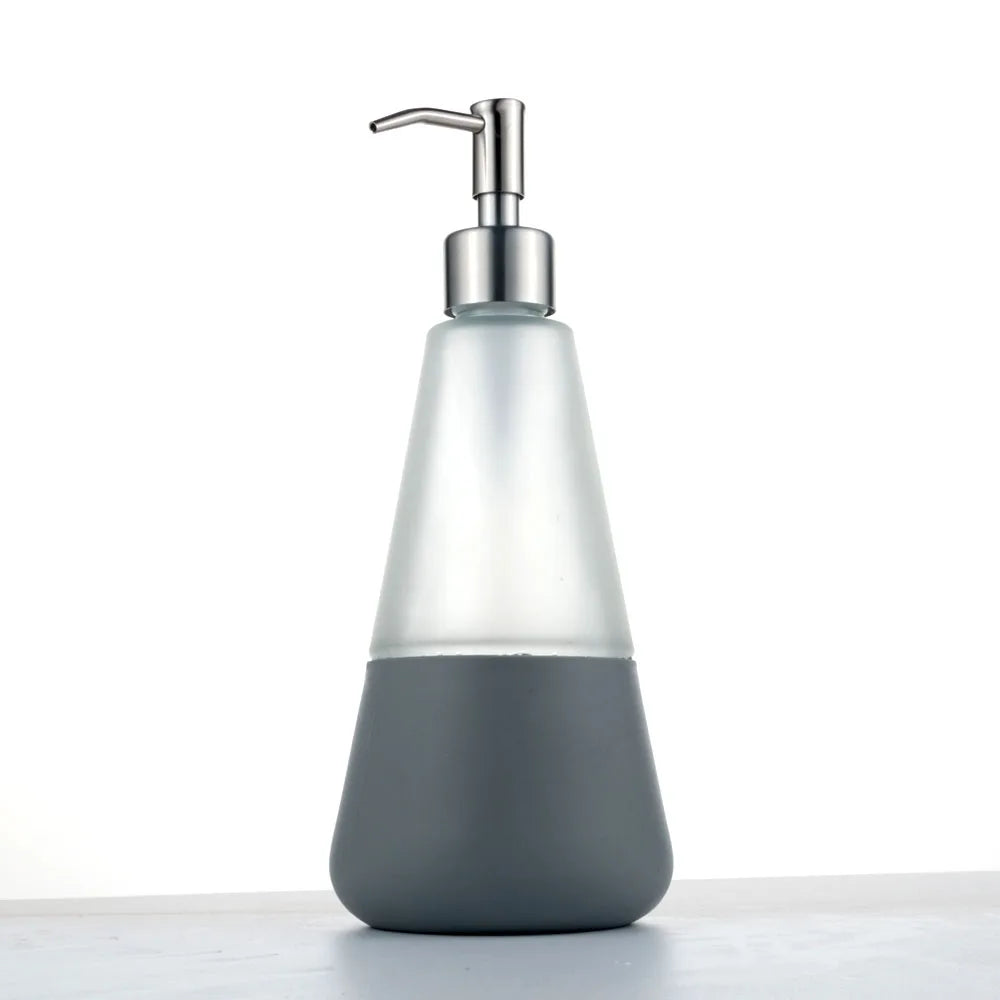 Factory Directly Supply Household Products Empty Colorful Luxury Glass Cosmetic Lotion Glass Bottle for Shampoo Skin Care
