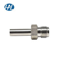 HAL-LOK Stainless Steel SS316L Polished Forged Compression Fittings Straight Connector Weld to Tube Adapter up to 3000psi