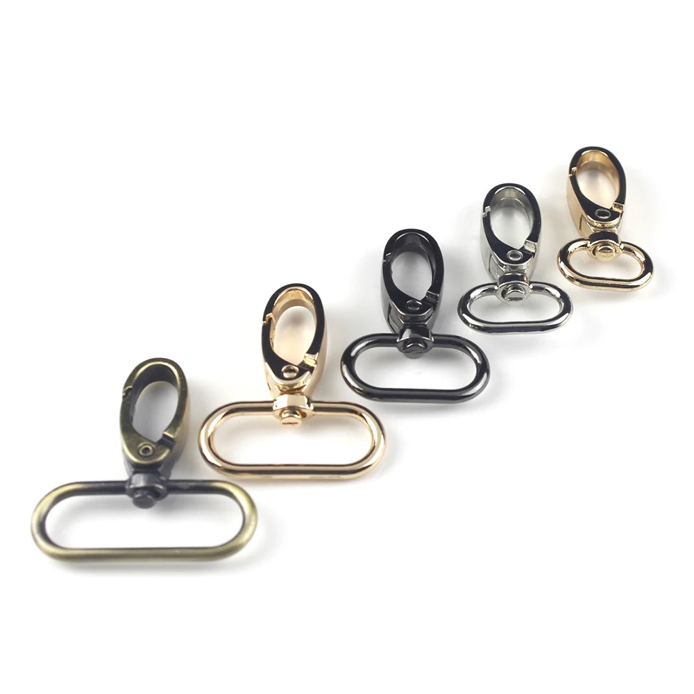 CLOXY 16/20/25/32/38mm Alloy Bag Snap Hook Keychain Buckle Handbag Hardware Trigger Clasps Swivel Hooks Bag Parts Accessories