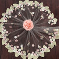 Factory Sale 18cm Wide Floral Embroidery Sewing Craft Doll Garment Wedding Dress Lace Trim Elegant