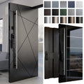 Yohome High Quality Luxury Cast Aluminum Front Entry Doors Security Netherlands Hotel Entrance Pivot Door