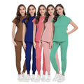 2025 Fashion Custom Anti Wrinkle Doctor Nurse Suit Stretch Scrubs Uniform Underscrub Nursing Scrub Sets Women for Hospital