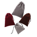 Hot Sale 12*15cm Small Pink Velvet Drawstring Pouches for Jewelry Heat Transfer Printing Stringsport PP Container