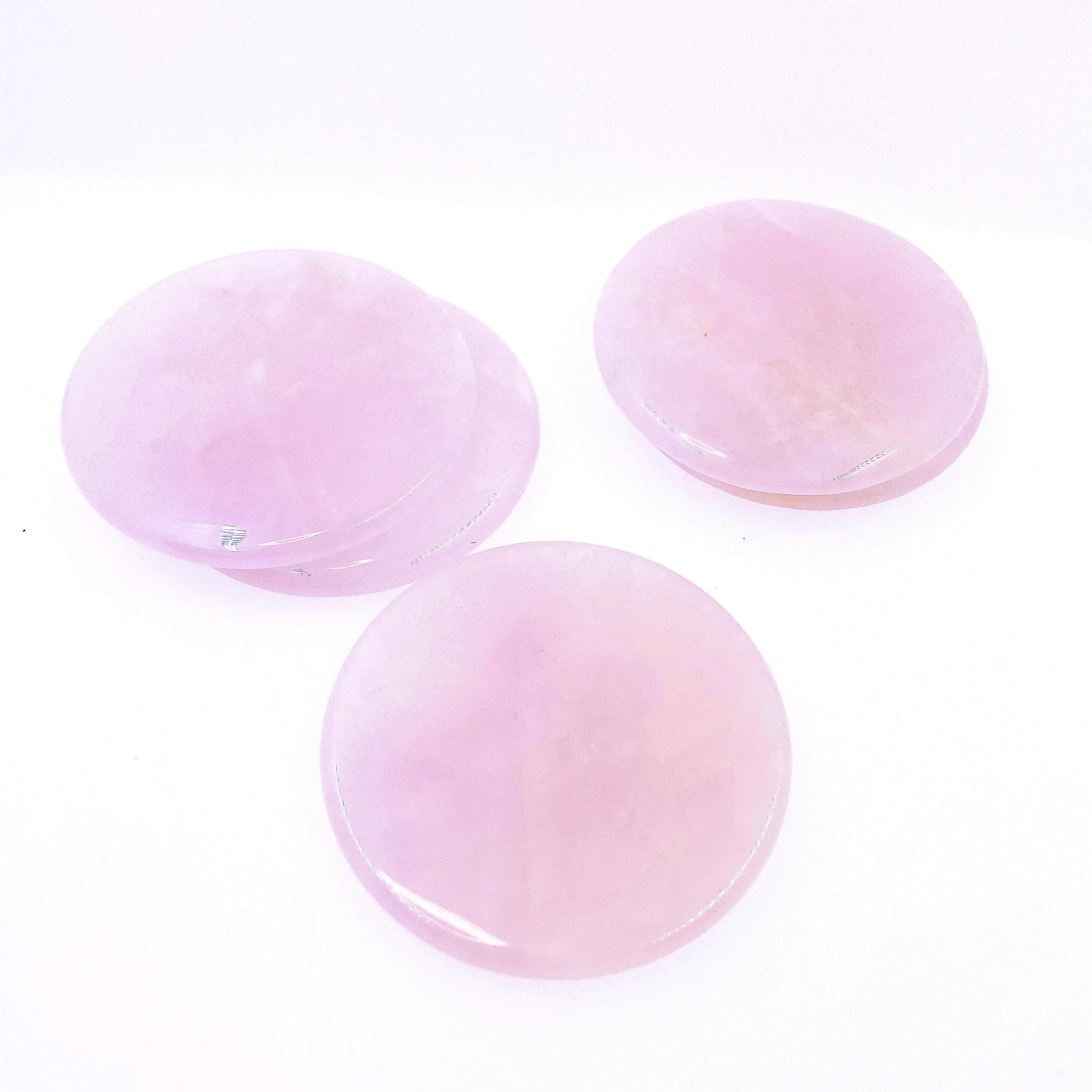 Wholesale Quality Lash Tools Reusable Natural Pink Jade Stone Eyelash Extension Glue Holder