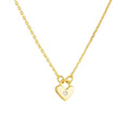 Fashion Jewelry Necklaces 925 Sterling Silver Heart Zircon Necklace Gold Plated Necklaces for Women
