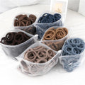 Wholesale 2022 50-Packs/Bags Colorful Basic Hair Ropes Elastic Girl Headwear Made of Cloth for Styling