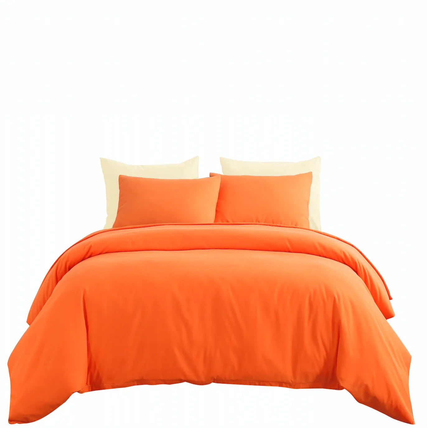 Solid Color Washing Cotton Bedding Sets 100% Cotton Quilt Cover Set for Spring and Summer