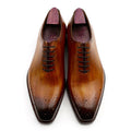 Goodyear Welt Genuine Leather Classic Shoes Man Lace-up Small Square Toe New Man Shoes Business Sapato Wedding Custom Shoes Men