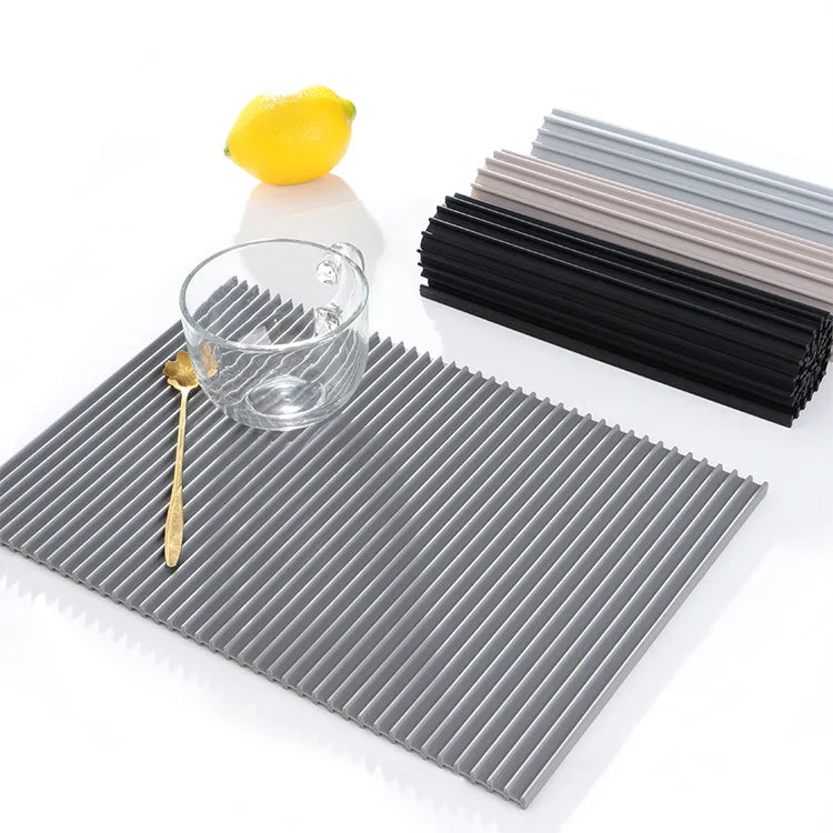 2023 New Kitchen Durable Silicone Dish Drying Mat Dish Mat