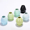 Wholesale Ceremony Matcha Suit Handmade Ceramic Chasen Stand Matcha Whisk Pottery Holder Chasen Base Stand