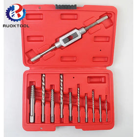 11 Piece Set of Machine Repair Tools 3MM-10MM Broken Head Screw Extractor High Hardness Drill Set