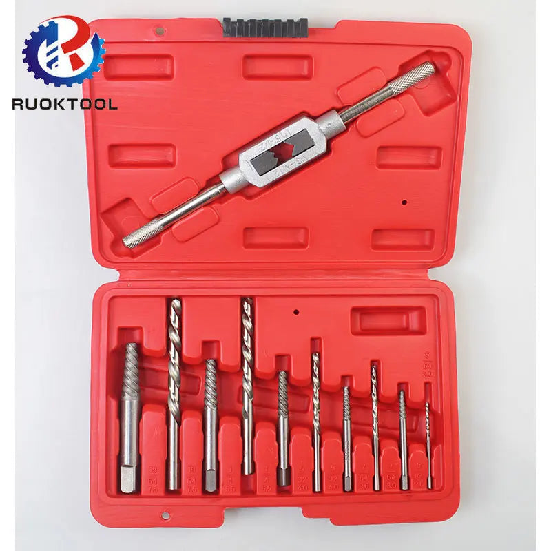 11 Piece Set of Machine Repair Tools 3MM-10MM Broken Head Screw Extractor High Hardness Drill Set MegaBDM