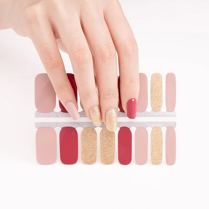 Non-Toxic Long Lasting Real Gel Nail Sticker Gel Polish Strips