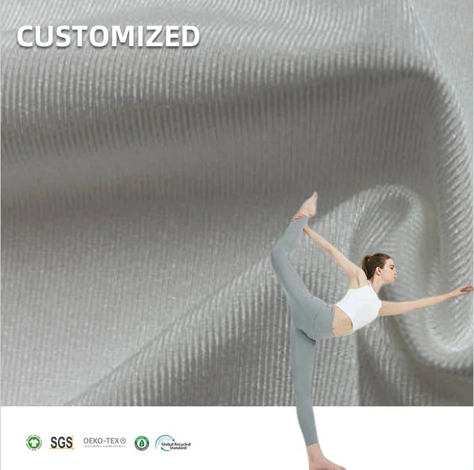 Quick-dry Sustainable Polyester Knitted Fabric With Spandex