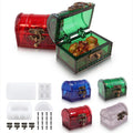Early Riser DIY Retro Magic Treasure Chest Storage Box Resin Mold Cake Tools for Jewelry & Personal Secret Storage Mirror