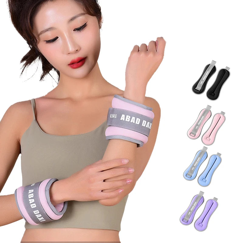 Adjustable Square Neoprene+Iron Sand Breathable Durable Reusable Gymnastics Wrist & Ankle Weights