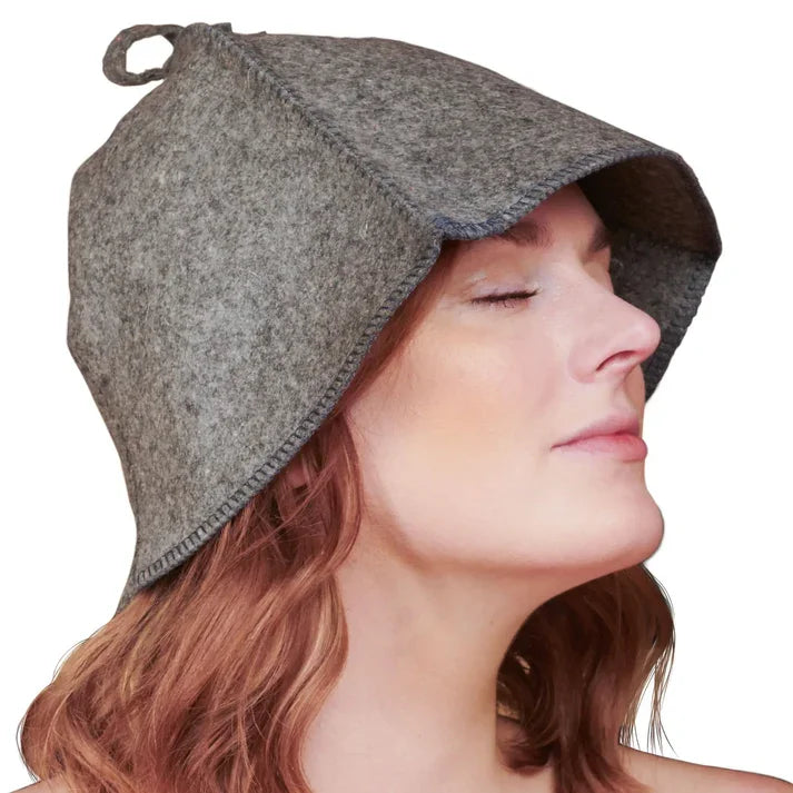 Handcrafted Custom Eco-Friendly Wool Felt Sauna Hat for Russia Bath and Four Seasons Use with Private Label Option