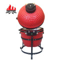 KIMSTONE KAMADO 13 Inch Cooking Ceramic Oven Kamado Joe Pollo Parts RED Mini Medium extra Large Komodo Kamado Grill for Sale