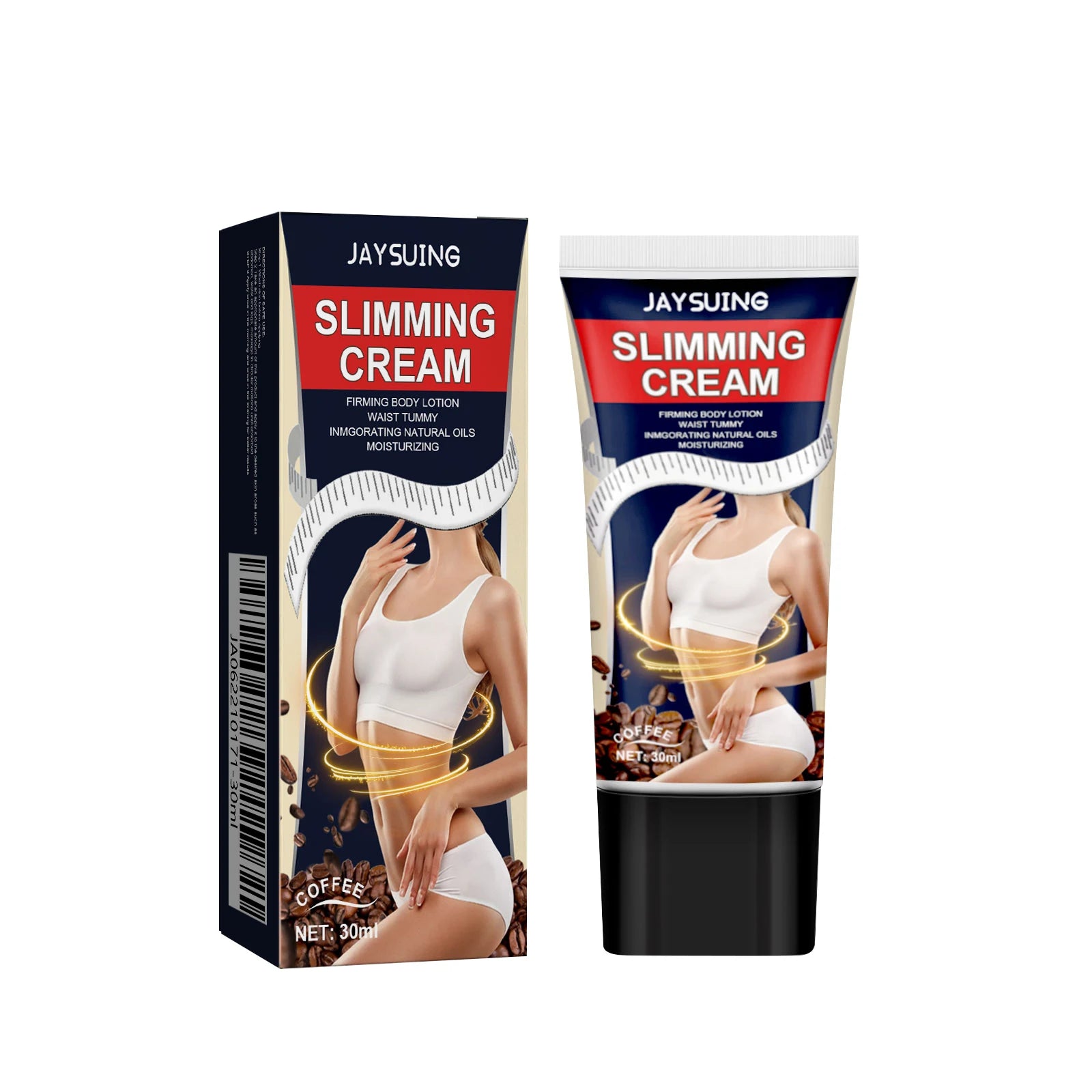 Jaysuing Coffee Herbal Slimming Magic Body Waist Tummy Cream for Black People Fat Burning Lotion