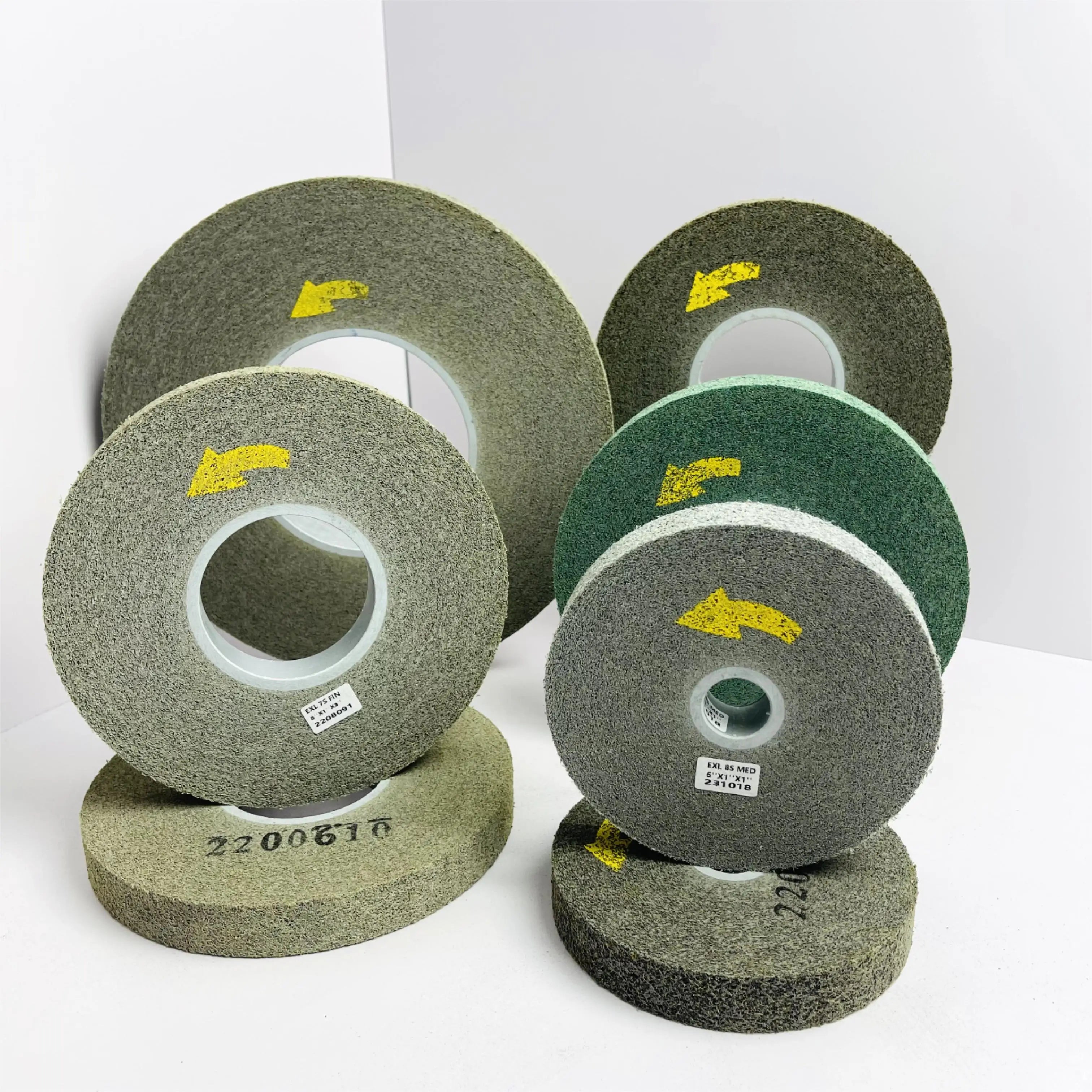 Customizable EXL 8S FIN 6X1X1 Deburring Convolute Wheel 25mm Nylon Polishing Wheel for Metal OEM Support for oil drill pipe alex