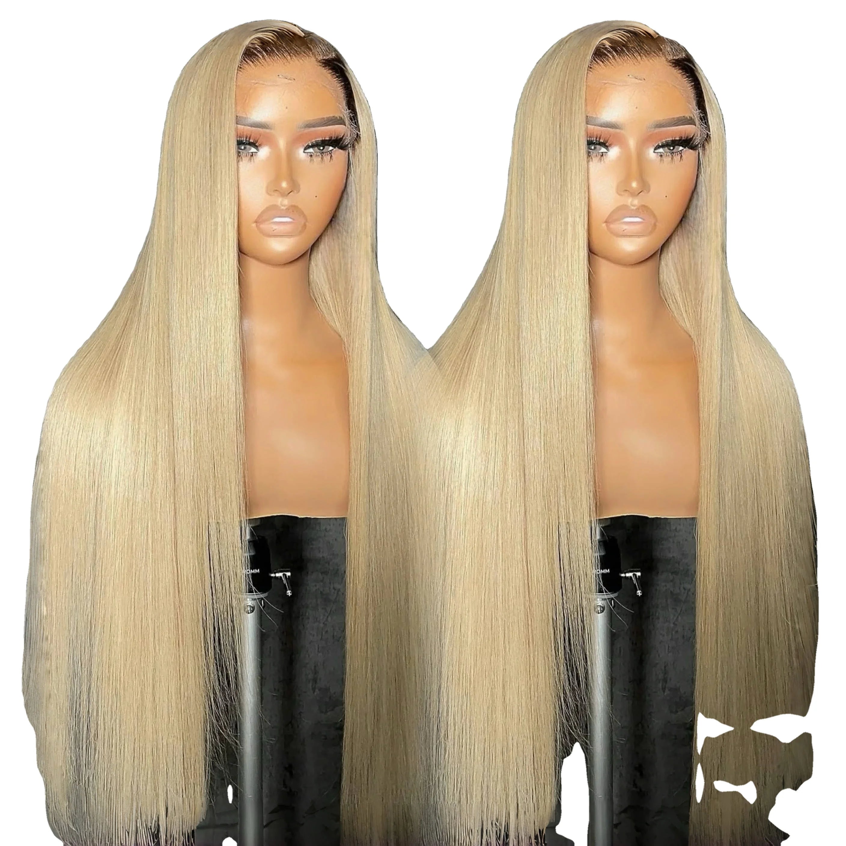 13x4 Vietnamese Hair Human Hair  100%  Ombre  2x6 Bone Straight #613 13x6 HD Lace Fontal Wigs for Women Burmese Hair Glueless
