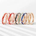 Cloisonne Bracelet Vintage Enamel  Bangle Colorful Floral Bracelet Alloy Bracelet