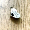 Vintage Children's Love Heart Cremation Urn Necklace Stainless Steel Ash Keepsake Locket
