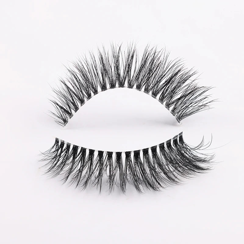 New Special Elastic Band Thin clear Band 3d Faux Mink Full Strip Eye Lashes Artificial Natural False Eyelashes Wholesale