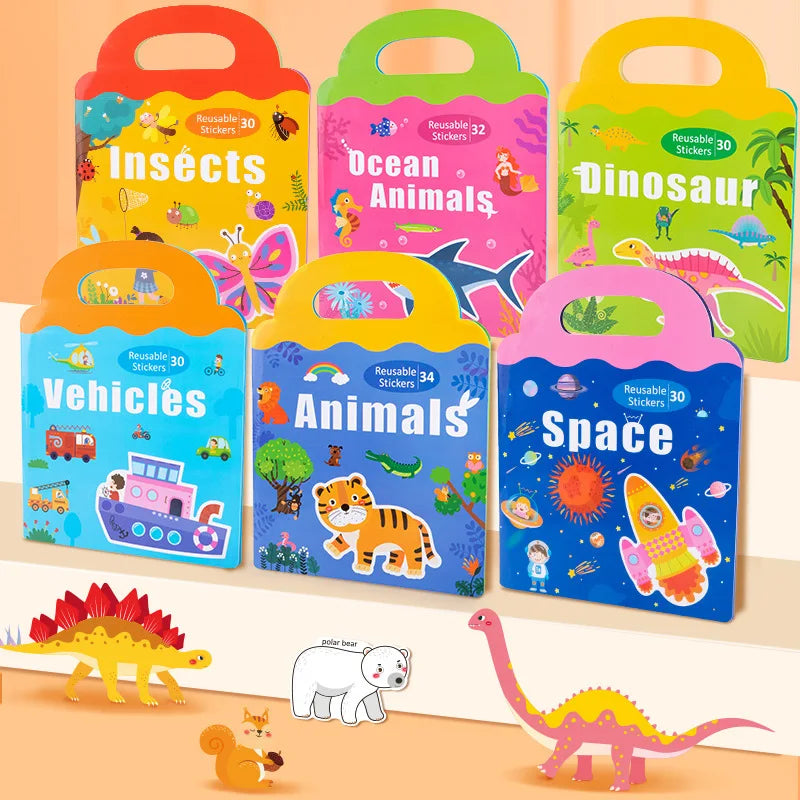 Educational Magnetic Puzzle Book Jigsaw Puzzle Busy Book for Toddler Learning