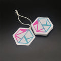 Matte Finished Jewelry Tag With Thread Swing Tag Safety Pin Rose Gold Custom Hangtags