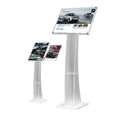 Customized for Acrylic A4 Thick 2-Shelf Freestanding Modern Display Case & Info Stand for Car Shows