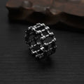 Motorcycle Chain Style Men's Rings Stainless Steel Wholesale Custom Jewelry Ring for Women Fashion Hiphop