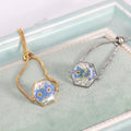 Fashion Jewelry Bracelets & Bangles Dried Flower Resin Charms Link Chain Stainless Steel Bracelet for Women