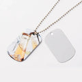 Qualisub Personalized Metal Dog Tag Sublimation Dog Tag Blanks Double Sided Blanks Sublimation Metal Dog Tag for Custom Printing