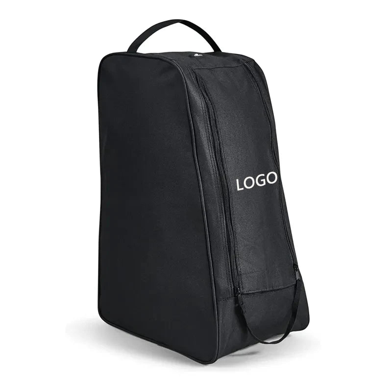 Custom Logo Shoe Bags for Travel Polyester Snowboard Shoes Storage Carry Case Dust Totebag Waterproof Tote Ski Boots Bags Set