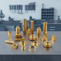 High Precision Brass Turned Components Custom Rapid Prototyping OEM Customized CNC Brass Electrical Fittings Parts