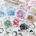 30 Sheets Per Pack Handwritten Deep Trace Series Collage Imprints Cut Film Handbook Material Vintage European Bottoming