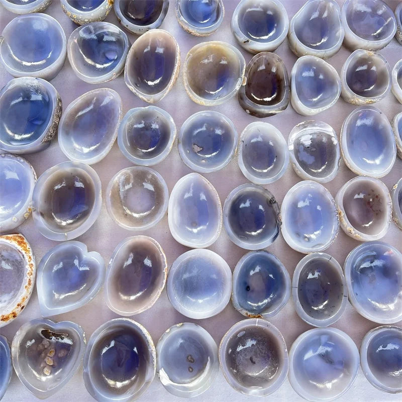 Wholesale Natural Hand Carved Healing Quartz Crystal Bowl Agate Bowl for Home Decoration