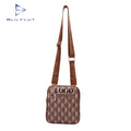 New Fashion Woman Shoulder Bag Checkered Pattern Messenger Small square Bag Men