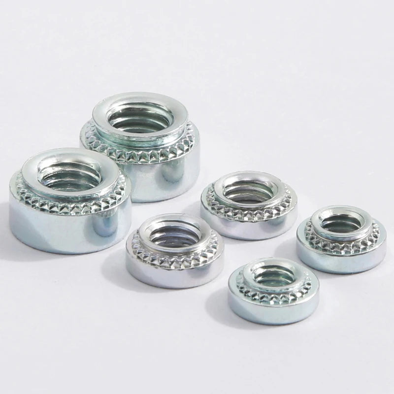 Good Selling Round Colored zinc Self Lock Clinching Fasteners Hot Pressing In Nut Self Clinching Nut