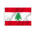 Aozhan High Quality 3x5 Feet Lebanon Flag Canvas Header Double Stitched the Lebanese Republic Flags